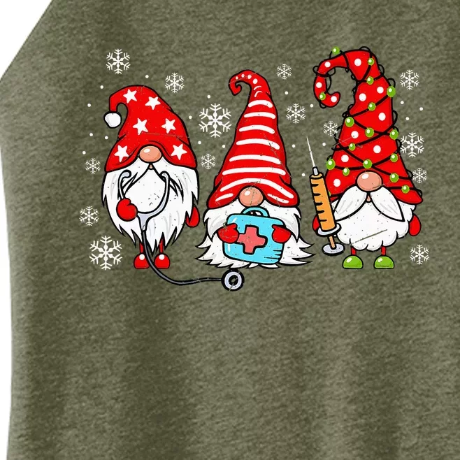 Nurse Christmas Gnomes Xmas Scrub Top Er Rn Nursing Gnomies Women’s Perfect Tri Rocker Tank