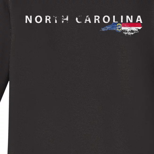 North Carolina Gifts NC Graphic S For Women. Men NC Baby Long Sleeve Bodysuit