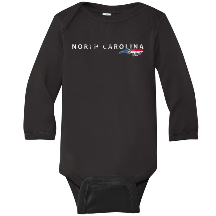 North Carolina Gifts NC Graphic S For Women. Men NC Baby Long Sleeve Bodysuit