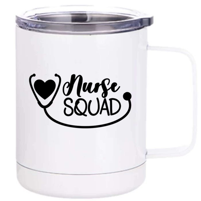 Nurse Cute Gift #Nurselife Lpn Cna Rn Nursing School Squad Gift Front & Back 12oz Stainless Steel Tumbler Cup