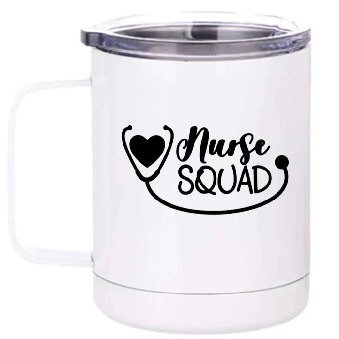 Nurse Cute Gift #Nurselife Lpn Cna Rn Nursing School Squad Gift Front & Back 12oz Stainless Steel Tumbler Cup