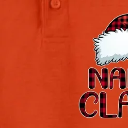 Nana Claus Gift Funny Christmas Pajama Family Matching Gift Dry Zone Grid Performance Polo