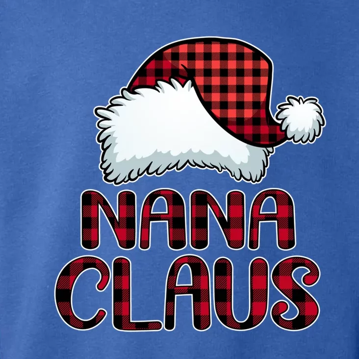 Nana Claus Gift Funny Christmas Pajama Family Matching Gift Toddler Hoodie