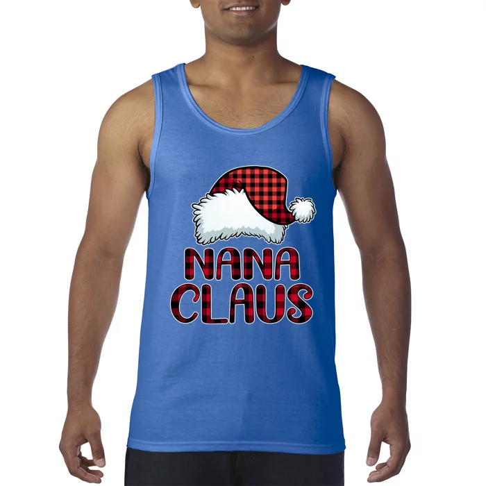 Nana Claus Gift Funny Christmas Pajama Family Matching Gift Tank Top