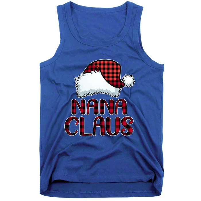 Nana Claus Gift Funny Christmas Pajama Family Matching Gift Tank Top