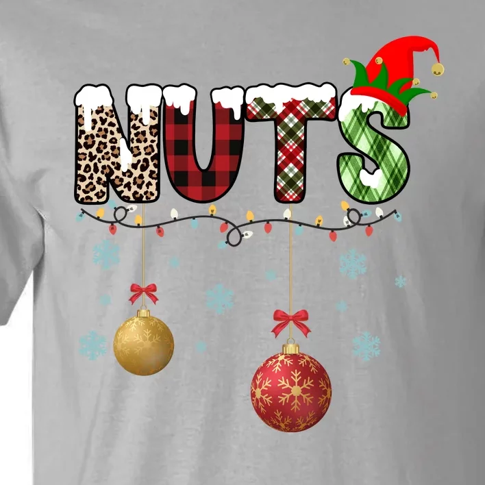 Nuts Christmas Holiday Festive Elf Tall T-Shirt