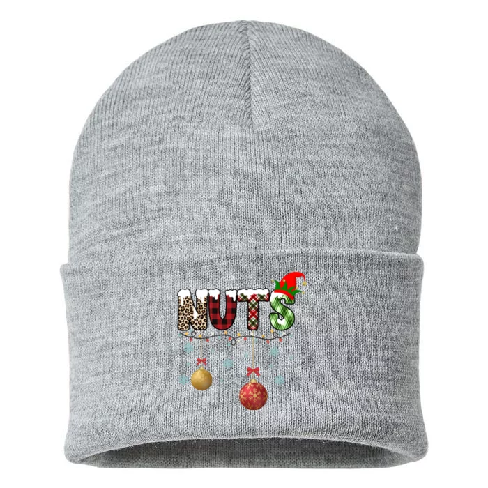 Nuts Christmas Holiday Festive Elf Sustainable Knit Beanie