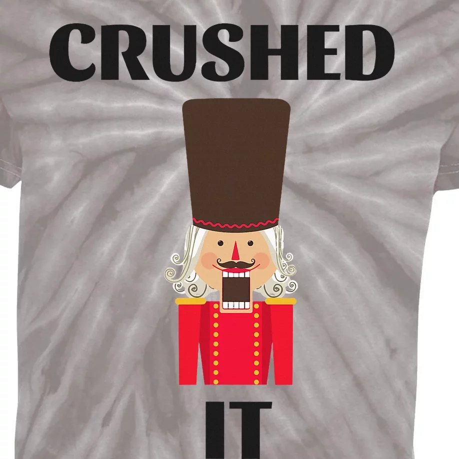 Nutcracker Crushed It Christmas Kids Tie-Dye T-Shirt