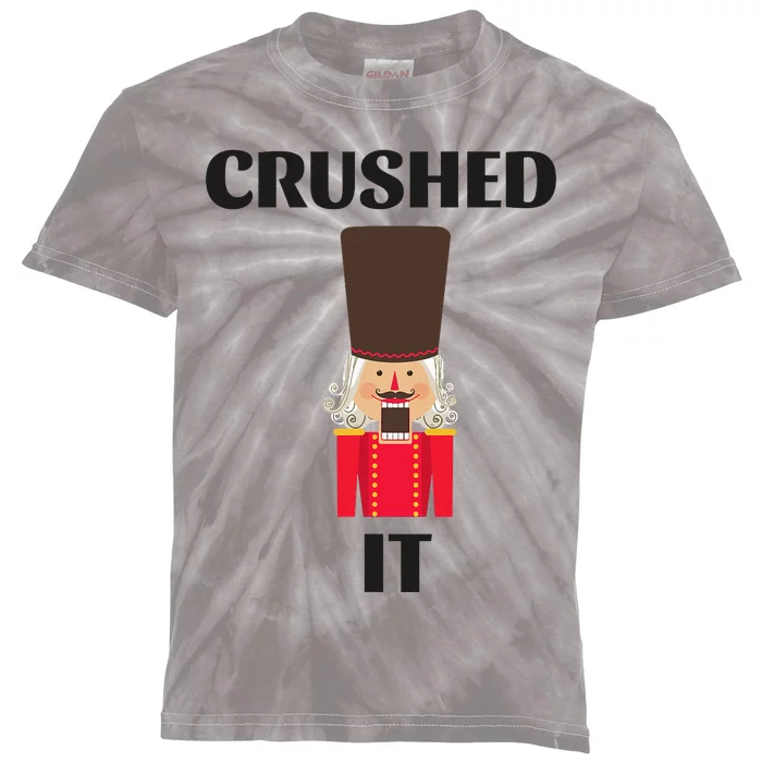 Nutcracker Crushed It Christmas Kids Tie-Dye T-Shirt