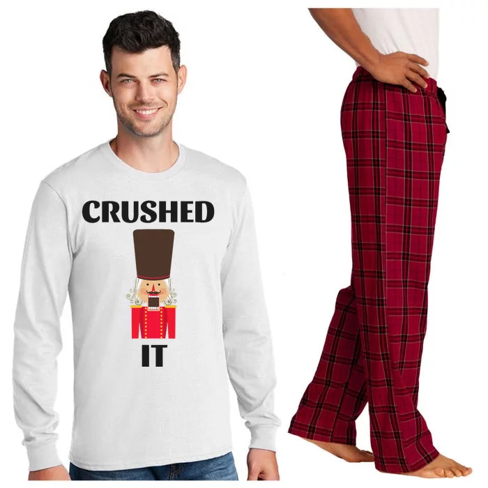 Nutcracker Crushed It Christmas Long Sleeve Pajama Set