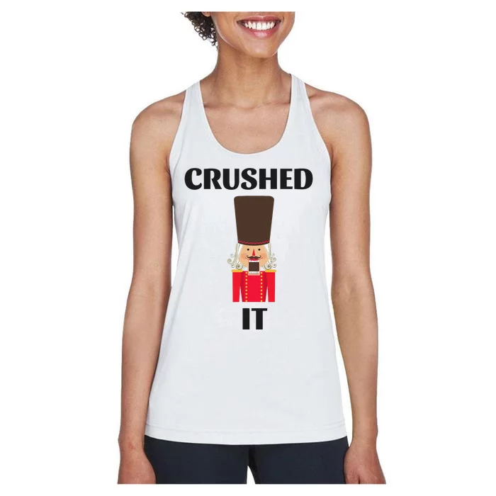 Nutcracker Crushed It Christmas Women's Racerback Tank