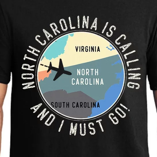 North Carolina Is Calling And I Must Go North Carolina Map Pajama Set