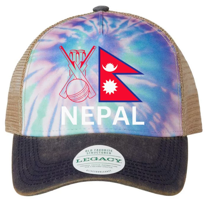 Nepal Cricket Jersey 2024 Cricket Flag Of Nepal Legacy Tie Dye Trucker Hat