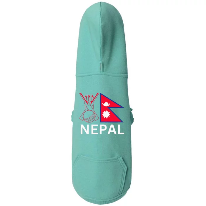 Nepal Cricket Jersey 2024 Cricket Flag Of Nepal Doggie 3-End Fleece Hoodie