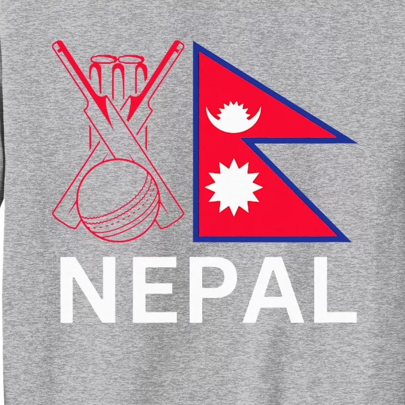 Nepal Cricket Jersey 2024 Cricket Flag Of Nepal Tall Sweatshirt