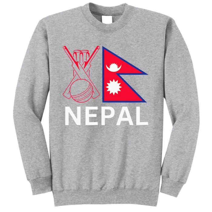 Nepal Cricket Jersey 2024 Cricket Flag Of Nepal Tall Sweatshirt