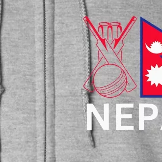 Nepal Cricket Jersey 2024 Cricket Flag Of Nepal Full Zip Hoodie