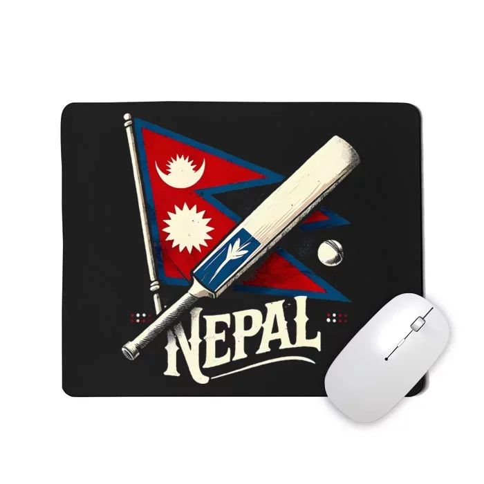 Nepal Cricket Jersey 2024 Cricket Flag Of Nepal Mousepad