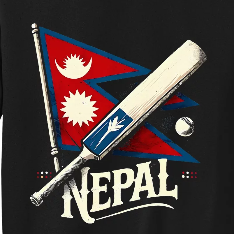 Nepal Cricket Jersey 2024 Cricket Flag Of Nepal Tall Sweatshirt