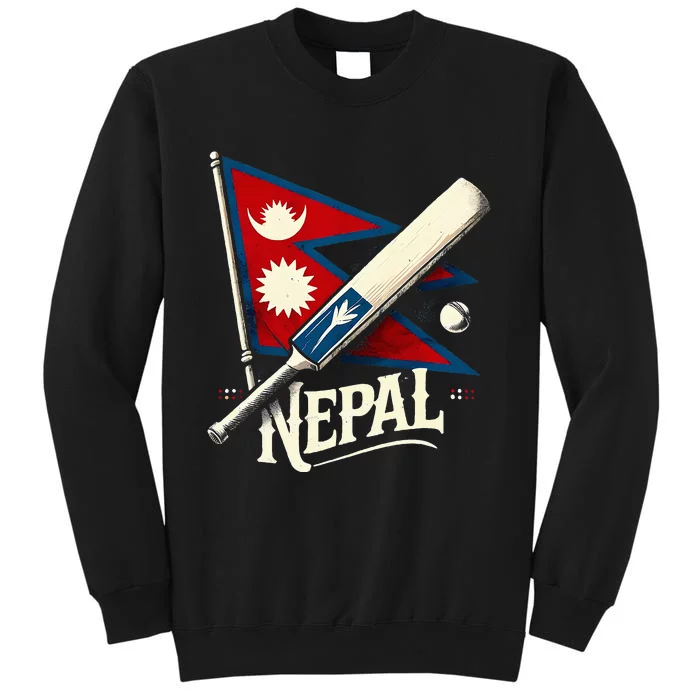 Nepal Cricket Jersey 2024 Cricket Flag Of Nepal Tall Sweatshirt