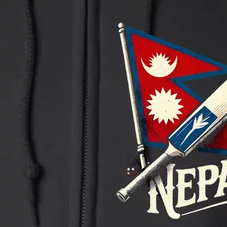 Nepal Cricket Jersey 2024 Cricket Flag Of Nepal Full Zip Hoodie