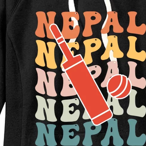 Nepal Cricket Jersey Women's Fleece Hoodie