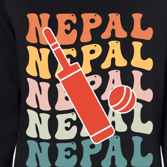 Nepal Cricket Jersey Womens California Wash Sweatshirt