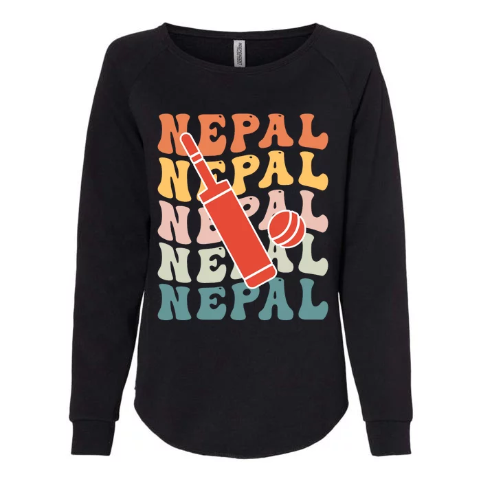 Nepal Cricket Jersey Womens California Wash Sweatshirt