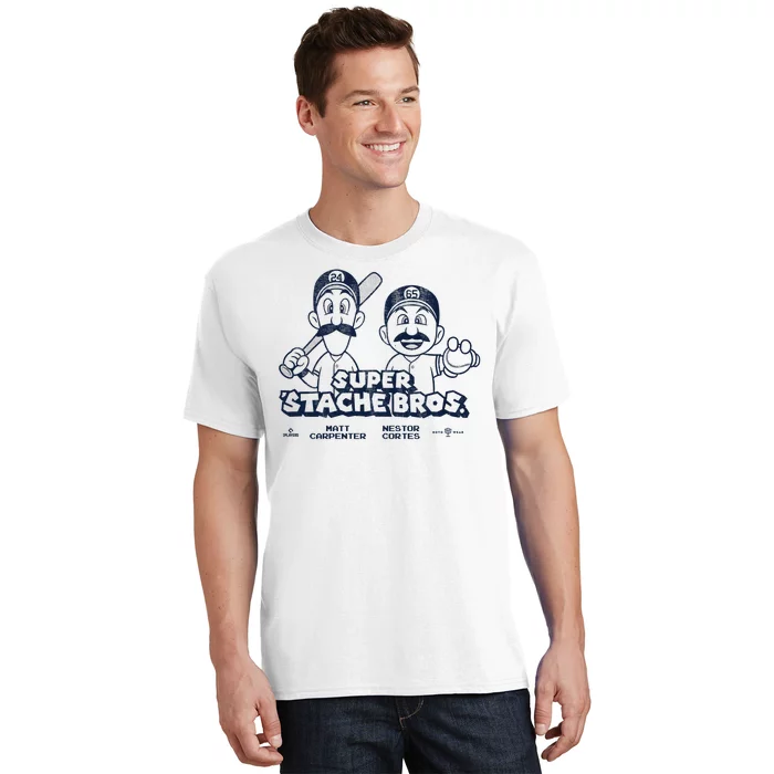 Super Stache Bros Matt Carpenter And Nestor Cortes Funny T-Shirt - KitOmega