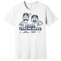 Teeshirtpalace Nestor Cortes Jr. and Matt Carpenter Super Stache Legend Baseball T-Shirt