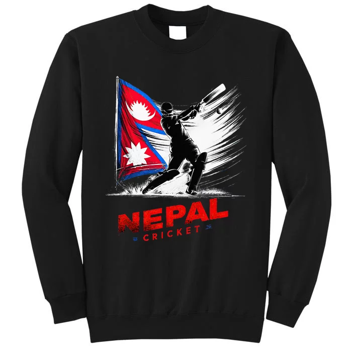 Nepal Cricket Jersey 2024 Cricket Flag Of Nepal Tall Sweatshirt