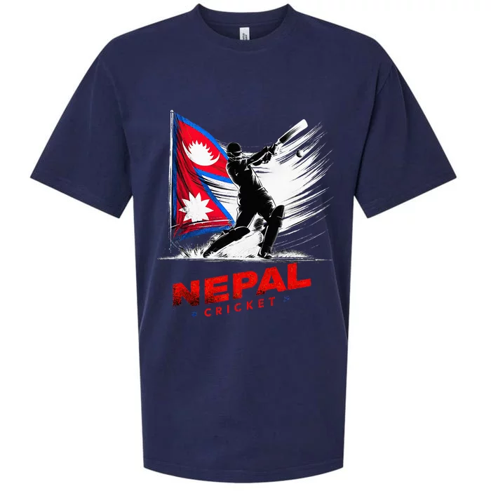 Nepal Cricket Jersey 2024 Cricket Flag Of Nepal Sueded Cloud Jersey T-Shirt