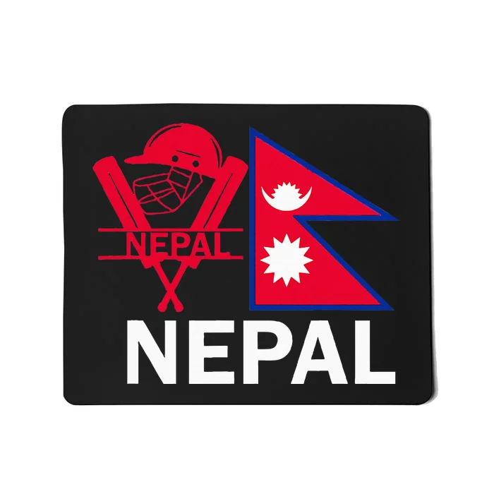 Nepal Cricket Jersey 2024 Team Flag Nepal Cricket Mousepad