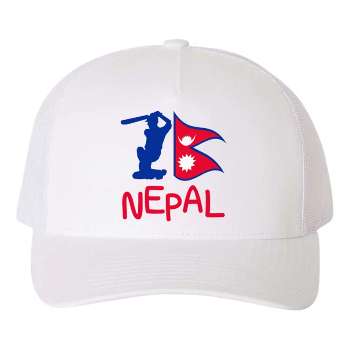 Nepal Cricket Jersey 2024 Cricket Flag Of Nepal Yupoong Adult 5-Panel Trucker Hat