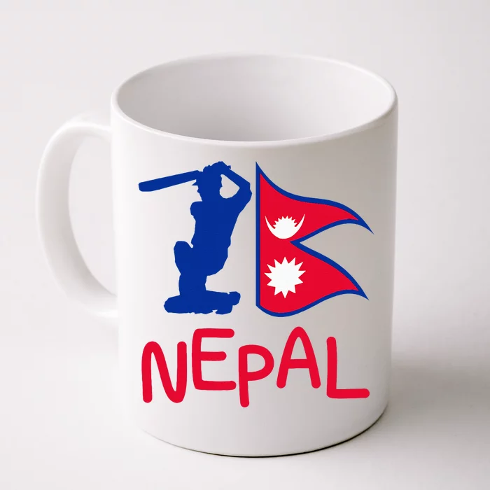 Nepal Cricket Jersey 2024 Cricket Flag Of Nepal Front & Back Coffee Mug