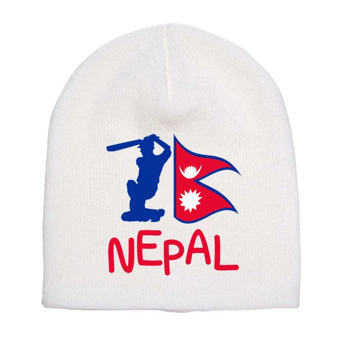 Nepal Cricket Jersey 2024 Cricket Flag Of Nepal Short Acrylic Beanie