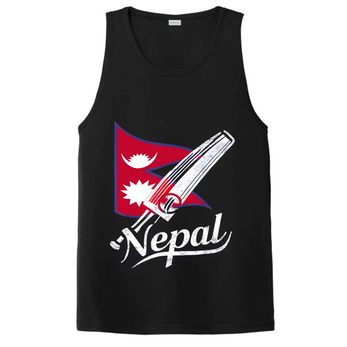 Nepal Cricket Jersey 2024 Cricket Flag Of Nepal Performance Tank