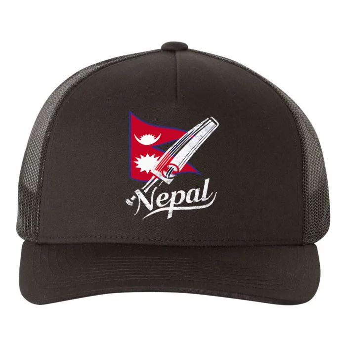 Nepal Cricket Jersey 2024 Cricket Flag Of Nepal Yupoong Adult 5-Panel Trucker Hat