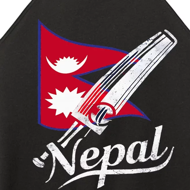 Nepal Cricket Jersey 2024 Cricket Flag Of Nepal Women’s Perfect Tri Rocker Tank