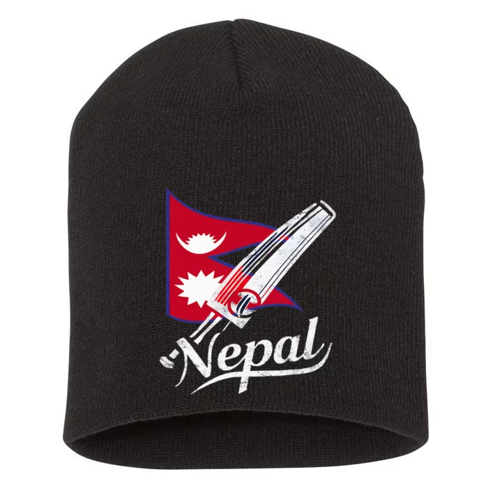 Nepal Cricket Jersey 2024 Cricket Flag Of Nepal Short Acrylic Beanie