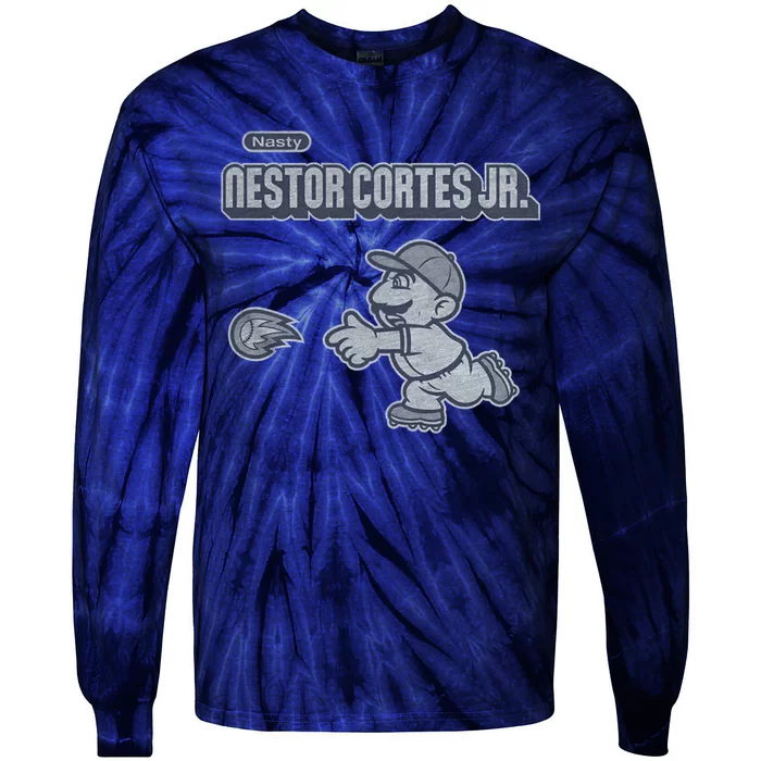 Nestor Cortes Jr. And Matt Carpenter Super Stache Legend Baseball Tie-Dye Long Sleeve Shirt