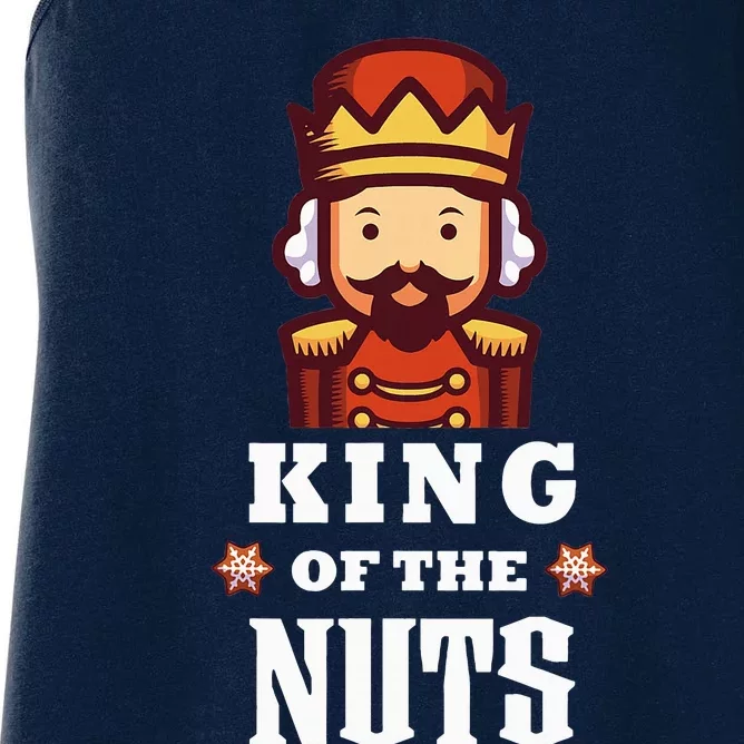 Nutcracker Christmas King Of The Nuts Funny Women's Racerback Tank