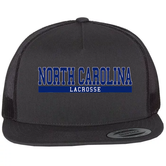 North Carolina Lacrosse Flat Bill Trucker Hat