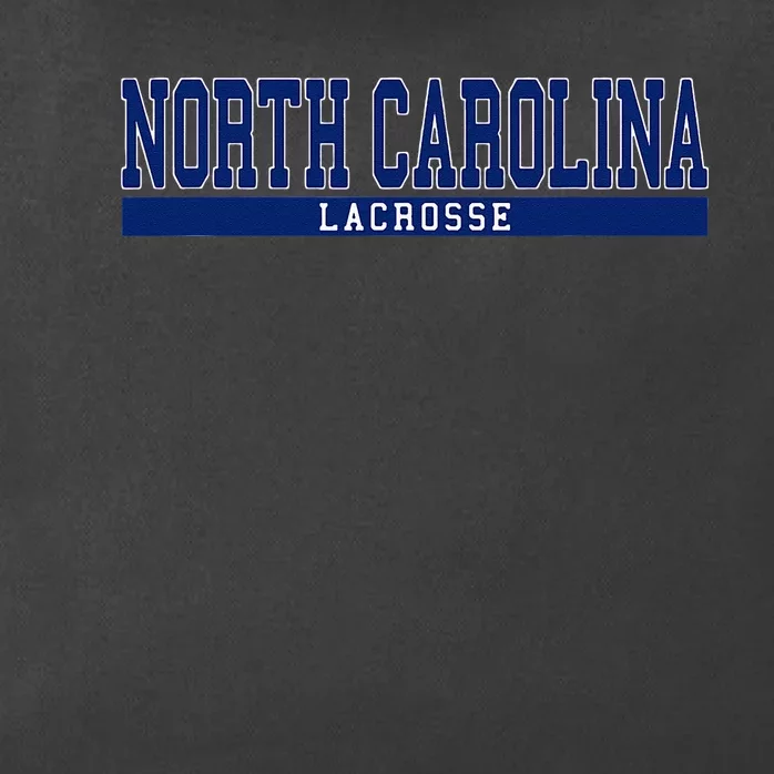 North Carolina Lacrosse Zip Tote Bag