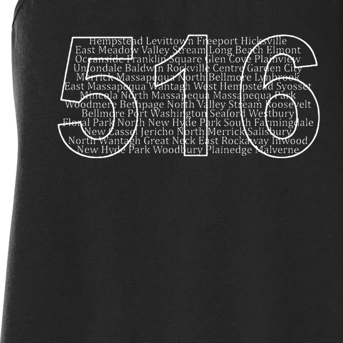 Nassau County Long Island New York Area Code 516 Women's Racerback Tank