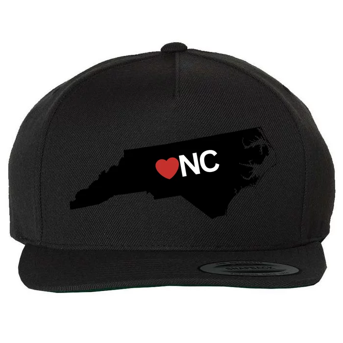 North Carolina Love Wool Snapback Cap