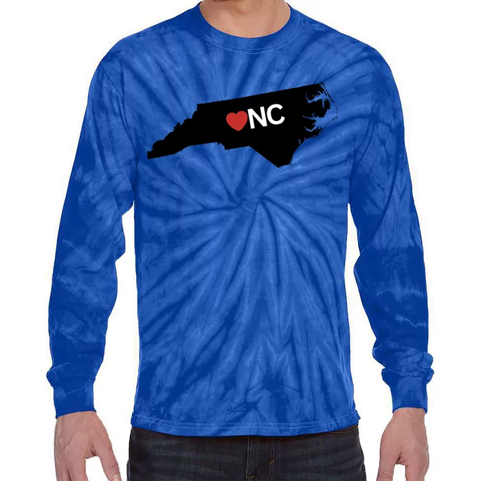 North Carolina Love Tie-Dye Long Sleeve Shirt