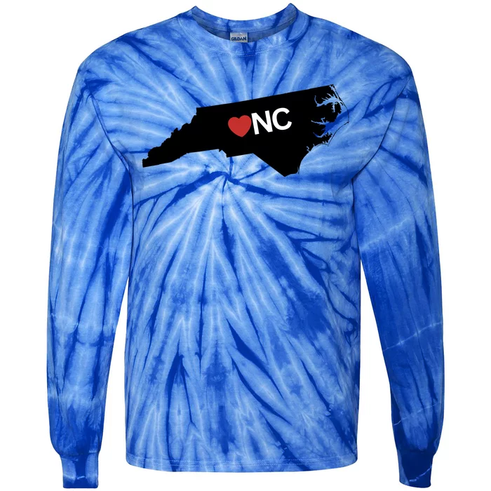 North Carolina Love Tie-Dye Long Sleeve Shirt