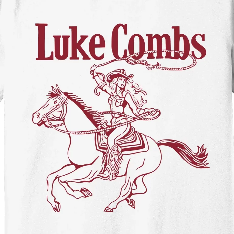 Nicole Comb Lukecombs Lasso Premium T-Shirt