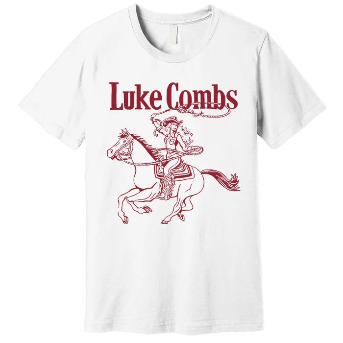 Nicole Comb Lukecombs Lasso Premium T-Shirt